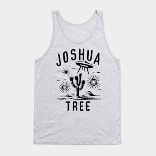 Joshua Tree Vintage UFO Desert Tee - Retro Extraterrestrial Tank Top